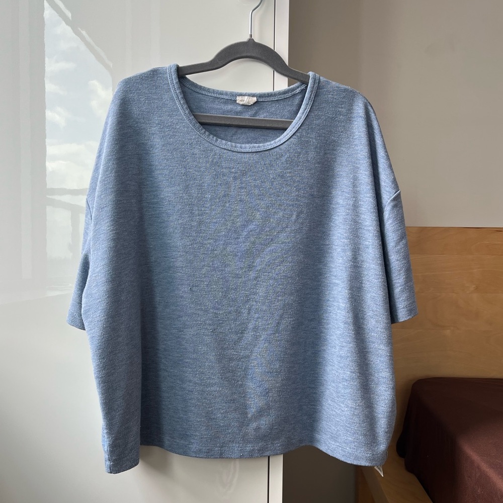 Aritzia Wilfred Free Light Blue Free Lounge T-Shirt - XS
